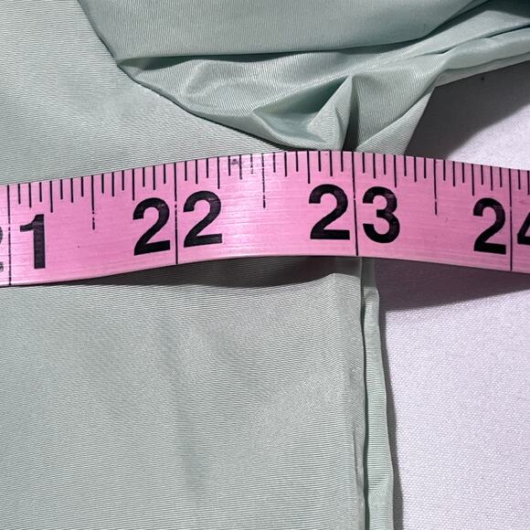 Russell Athletic M Coach Jacket Mint Green Windbreaker Snap Front Lightweight - Picture 4 of 16